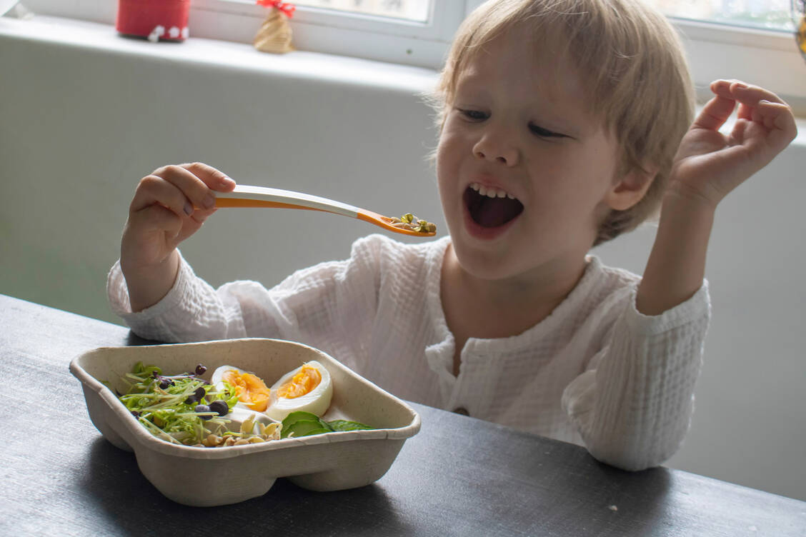 Eine vegetarische Ernährung, die zusätzlich Ei- und Milchprodukte beinhaltet, ist auch in Wachstumsphasen gut umsetzbar und gesund. / Foto: Adobe Stock/Natal.is