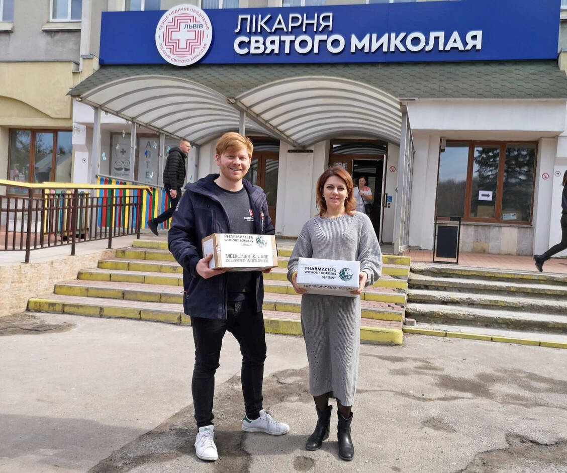 Medikamentenlieferungen für die Ukraine / Foto: Apotheker ohne Grenzen