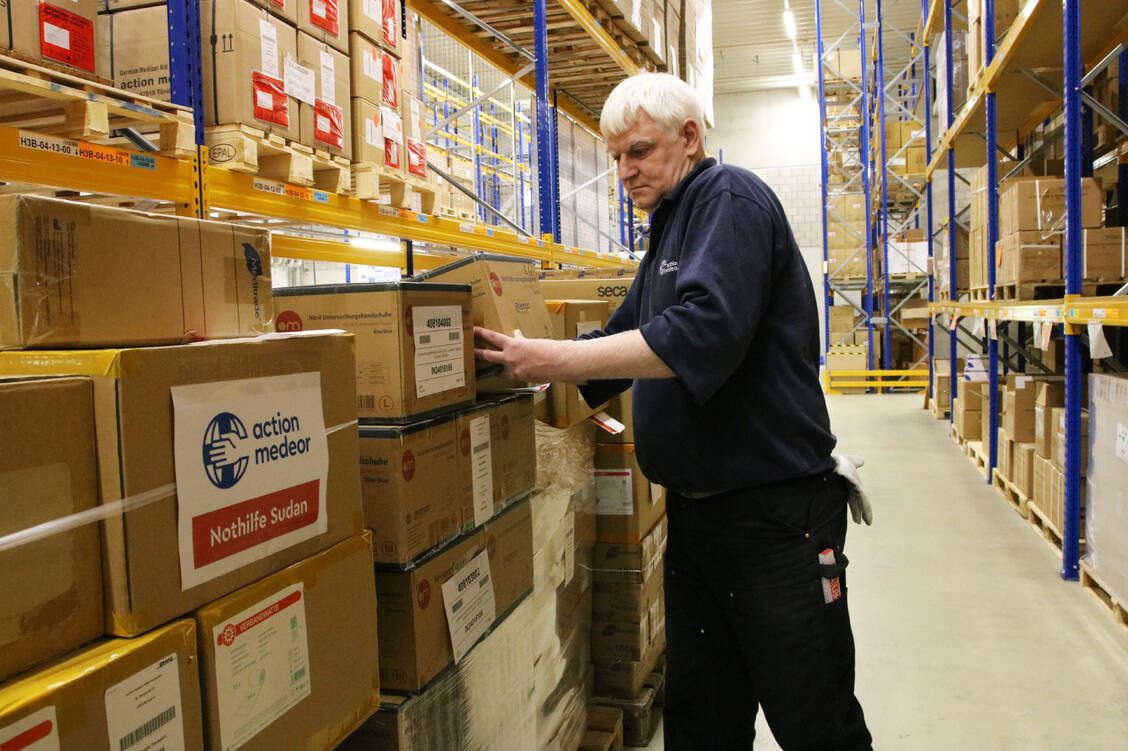 Bereits in der Vergangenheit hat das Gesundheitshilfswerk action medeor Lieferungen mit medizinischen Hilfsgütern an Sudan geschickt.  / © action medeor