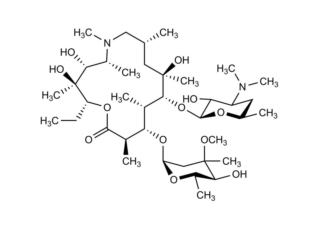 Strukturformel Azithromycin / Foto: Wurglics