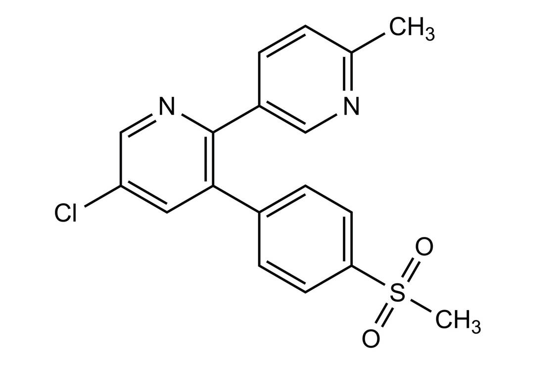 Strukturformel Etoricoxib / Foto: Wurglics