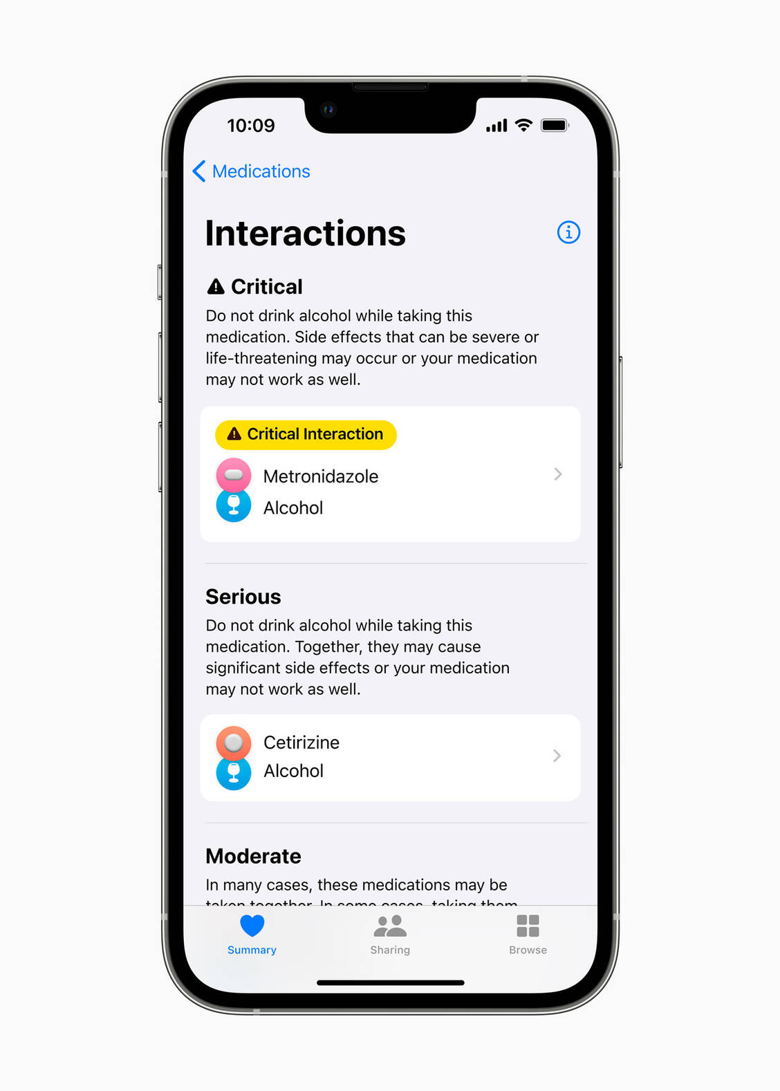 Die Datenbank für den Interaktionscheck liefert der große medizinische Verlag Elsevier. / Foto: Apple