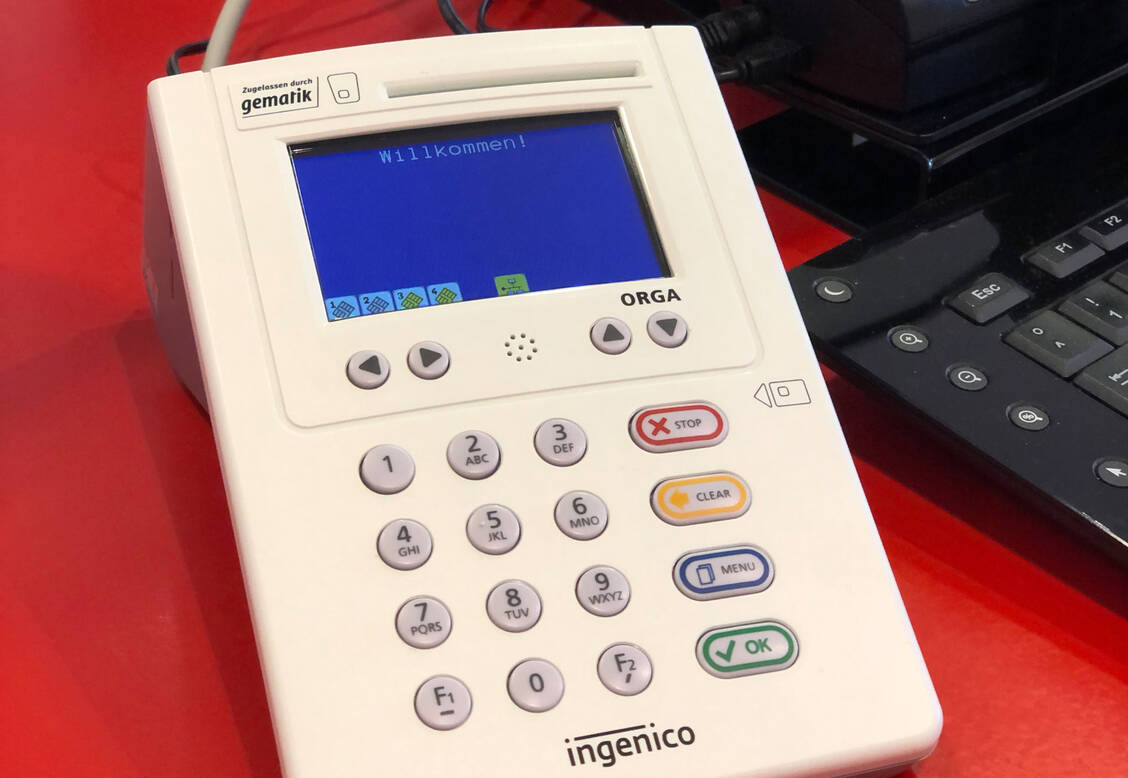 Bei Kartenterminals der Firma Ingenico hatte es Probleme gegeben. Beim Einlesen der elektronischen Gesundheitskarten (EGK) war es zu elektrostatischen Aufladungen gekommen.  / Foto: AKWL