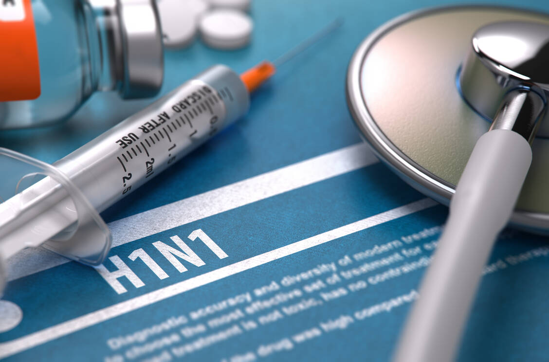 Gekommen, um zu bleiben: Das Influenza-A-Virus vom Subtyp H1N1 war in Deutschland in der vergangenen Grippesaison vermutlich Auslöser für etwa die Hälfte aller Influenzaerkrankungen. / Foto: Adobe Stock/tashatuvango