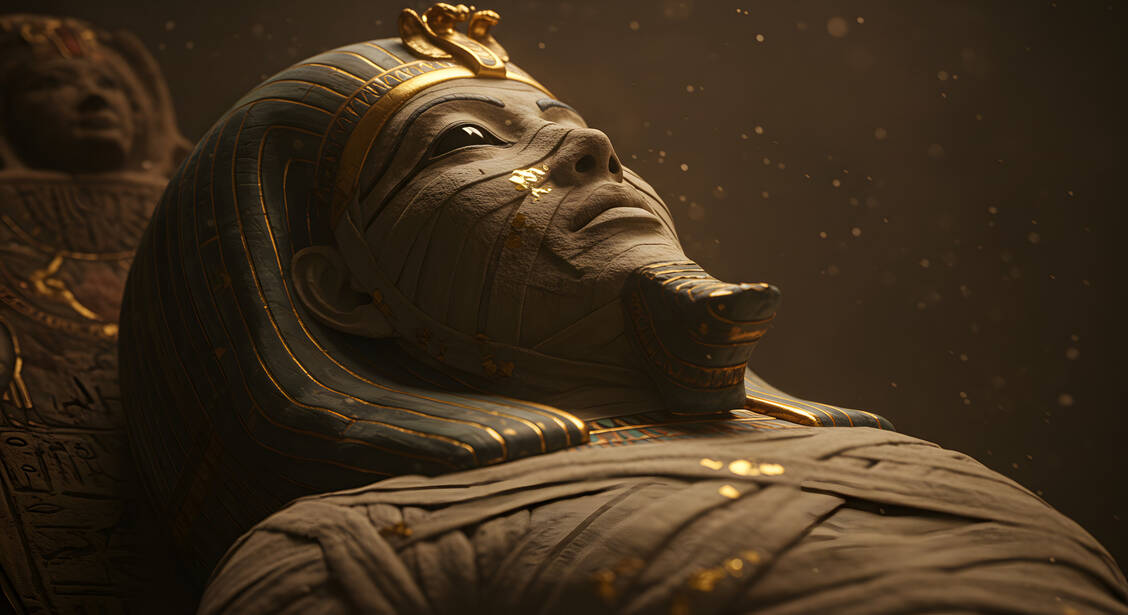 Archäologie für die Nase: Forschende haben einen Weg gefunden, den Duft der Mumifizierung wissenschaftlich zu rekonstruieren. / © Adobe Stock/crispywork - generiert mit KI