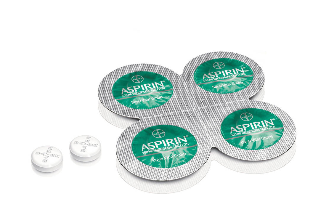 Aspirin zerfällt binnen neun Minuten vollständig. / Foto: Bayer