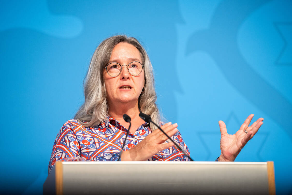 Thüringens Gesundheitsministerin Heike Werner (Linke) plädiert dafür, die Förderung von Gesundheitskiosken wieder in den Entwurf des Gesundheitsversorgungsstärkungsgesetzes (GVSG) aufzunehmen. / Foto: Sascha Fromm / Thueringer Allgemeine