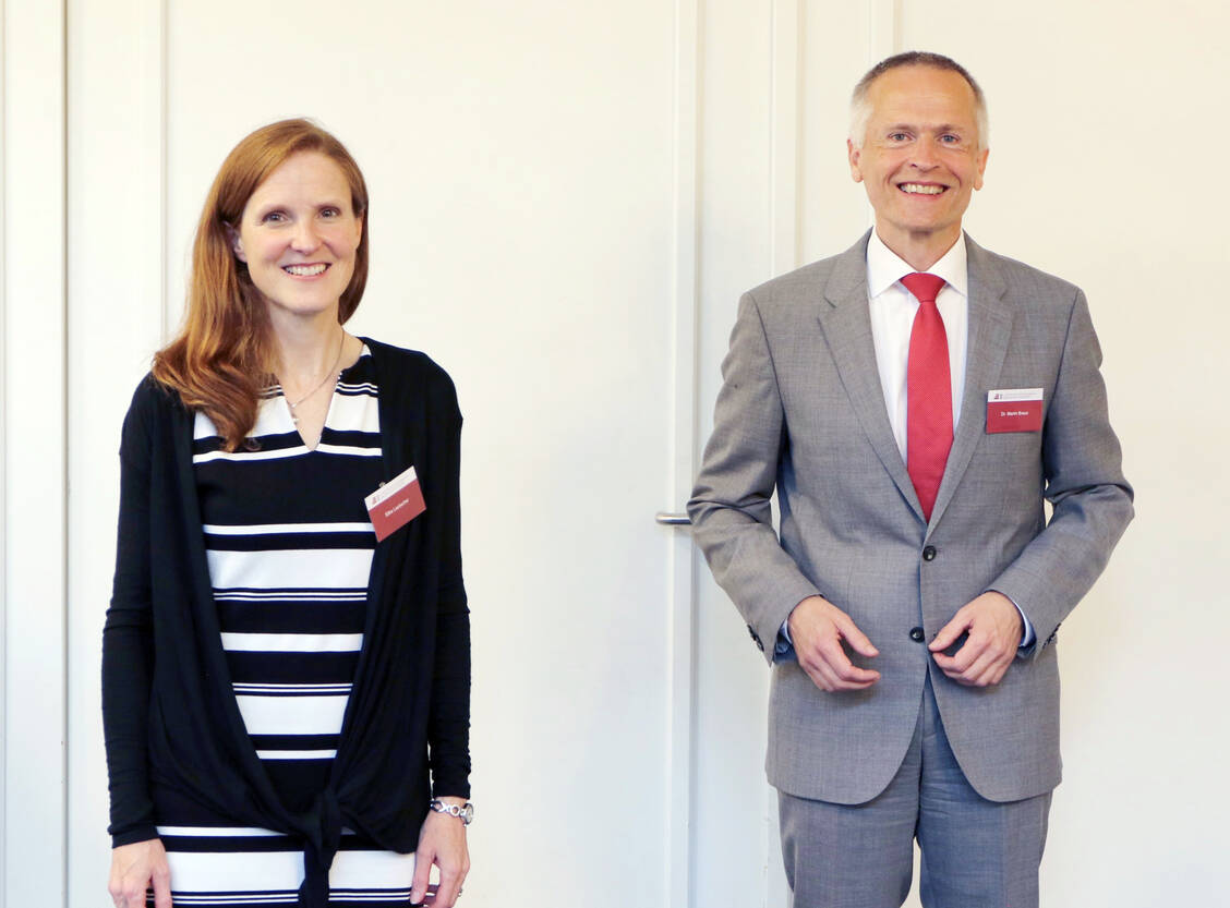 Martin Braun ist neuer Präsident der LAK Baden-Württemberg; Silke Laubscher wurde als Vizepräsidentin bestätigt. / Foto: Landesapothekerkammer BW