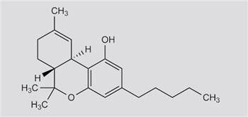 Δ<sup>9</sup>-Tetrahydrocannabionol (THC)
<p class="fotonachweis">Grafiken: Wurglics</p>
