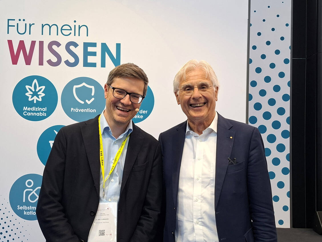 Björn Schittenhelm (links) und Theo Dingermann / © PZ/C. Hohmann-Jeddi
