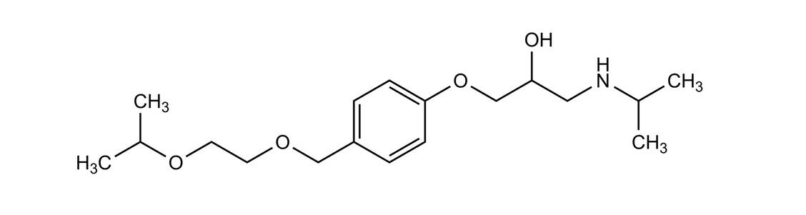 Strukturformel Bisoprolol / Foto: Wurglics