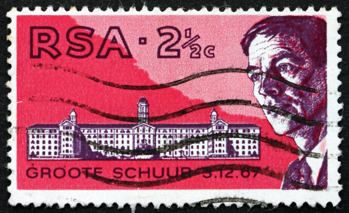 Südafrikanische Briefmarke zu Ehren Barnards. / Foto: Adobe Stock/laufer