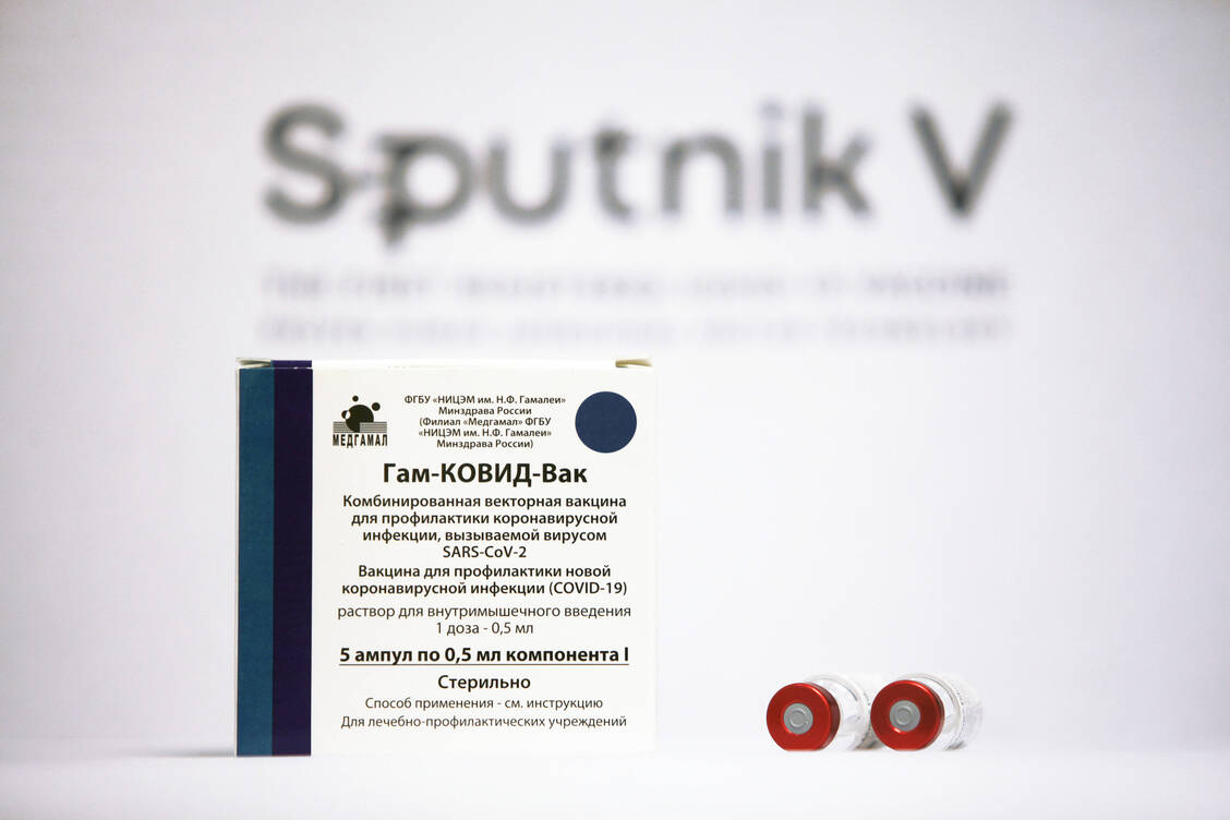 Sputnik V besteht im Prinzip aus zwei verschiedenen Vektorimpfstoffen, die für die Grundimmunisierung kombiniert werden. / Foto: Imago Images/ZUMA Wire