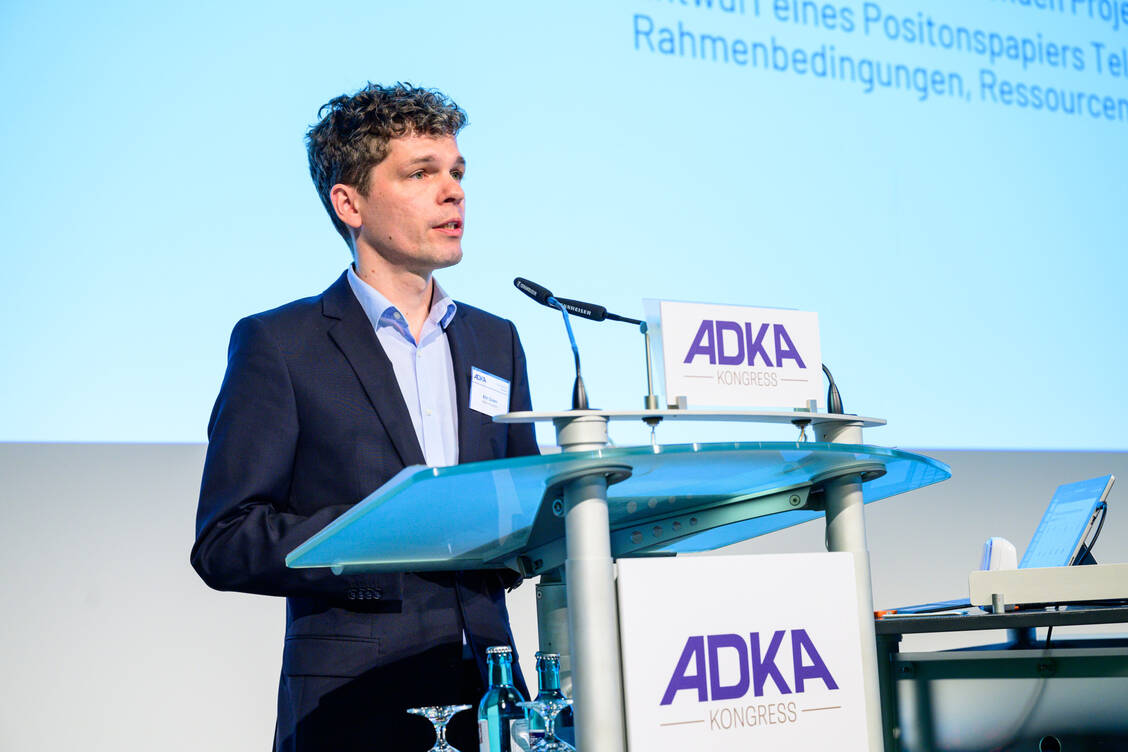 ADKA-Präsident Kim Green sprach vom Jahreskongress als von »zukunftsweisenden Tagen für die Krankenhauspharmazie«. / Foto: Avoxa/Matthias Merz