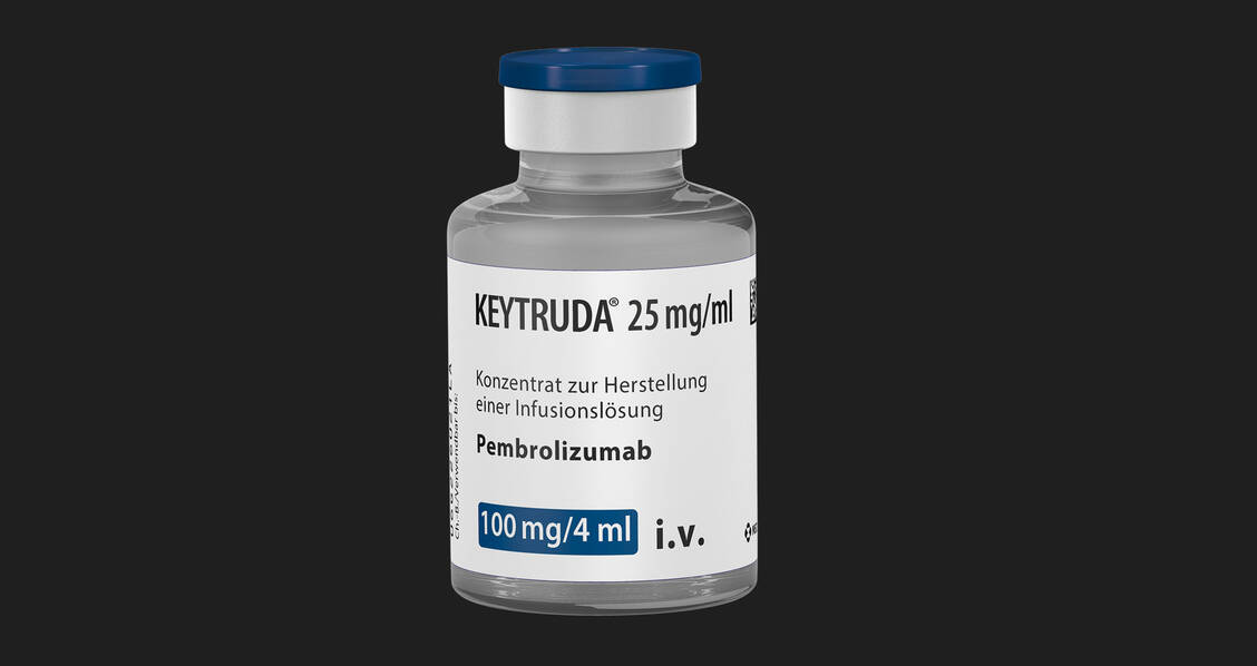 Keytruda (Pembrolizumab) ist ein Präparat des US-Herstellers Merck Sharp & Dohme (MSD) und gilt als »Gamechanger« in der Krebstherapie.  / © MSD Sharp & Dohme (MSD)