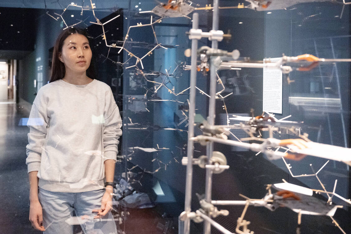 Wie wollen wir leben? Die Ausstellung zeigt, wo und wie die Genforschung heute in kulturelle, soziale und politische Zusammenhänge hineinwirkt. / Foto: Foto: Sebastian Kahnert