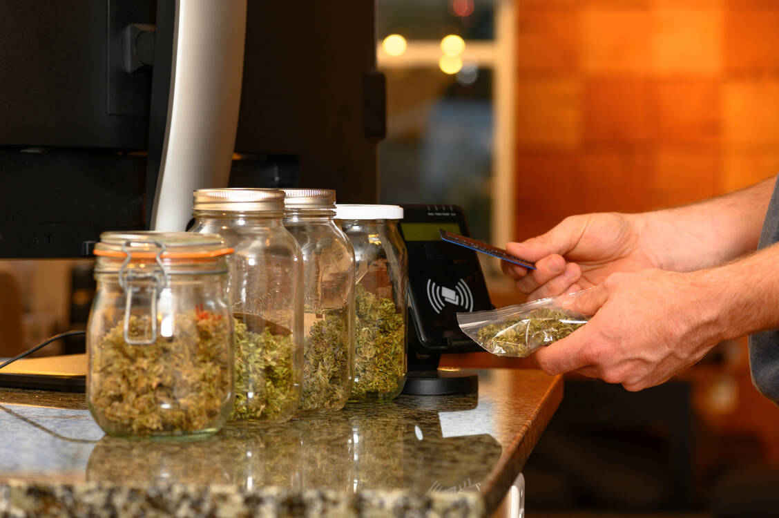 Der Kreis Groß-Gerau plant, in einem wissenschaftlichen Modellprojekt die Abgabe von Cannabis zu Genusszwecken in Apotheken zu erproben. / © Getty Images/stockstudioX