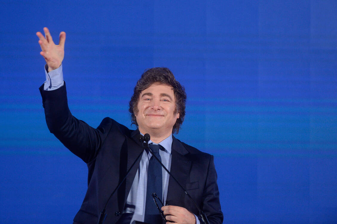 Der argentinische Präsident Javier Milei setzt in seinem Land einen radikalen Reformkurs um.  / © IMAGO/Avalon.red