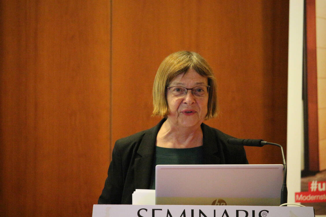 »Ich werde mich weiterhin dafür einsetzen, die Apotheken vor Ort zu stärken«, sagte die Brandenburger Ministerin für Soziales, Gesundheit, Integration und Verbraucherschutz Ursula Nonnemacher sprach beim Apothekerforum Brandenburg.  / Foto: Mathias Braband-Trabandt