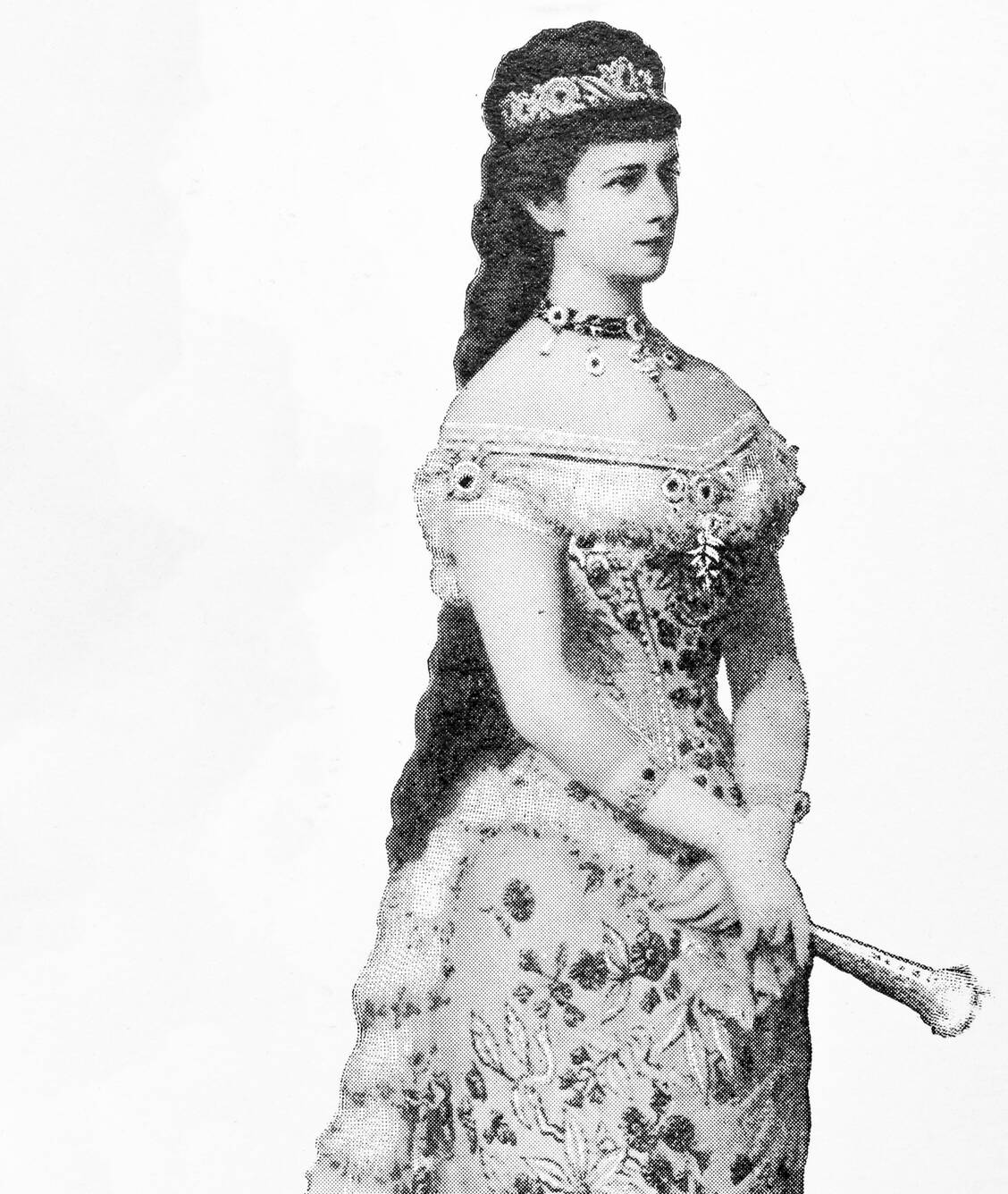 Die österreichische Kaiserin Elisabeth, auch Sisi genannt, hatte sehr langes Haar, das sie in aufwendigen Flechtfrisuren trug.  / © Getty Images/ilbusca