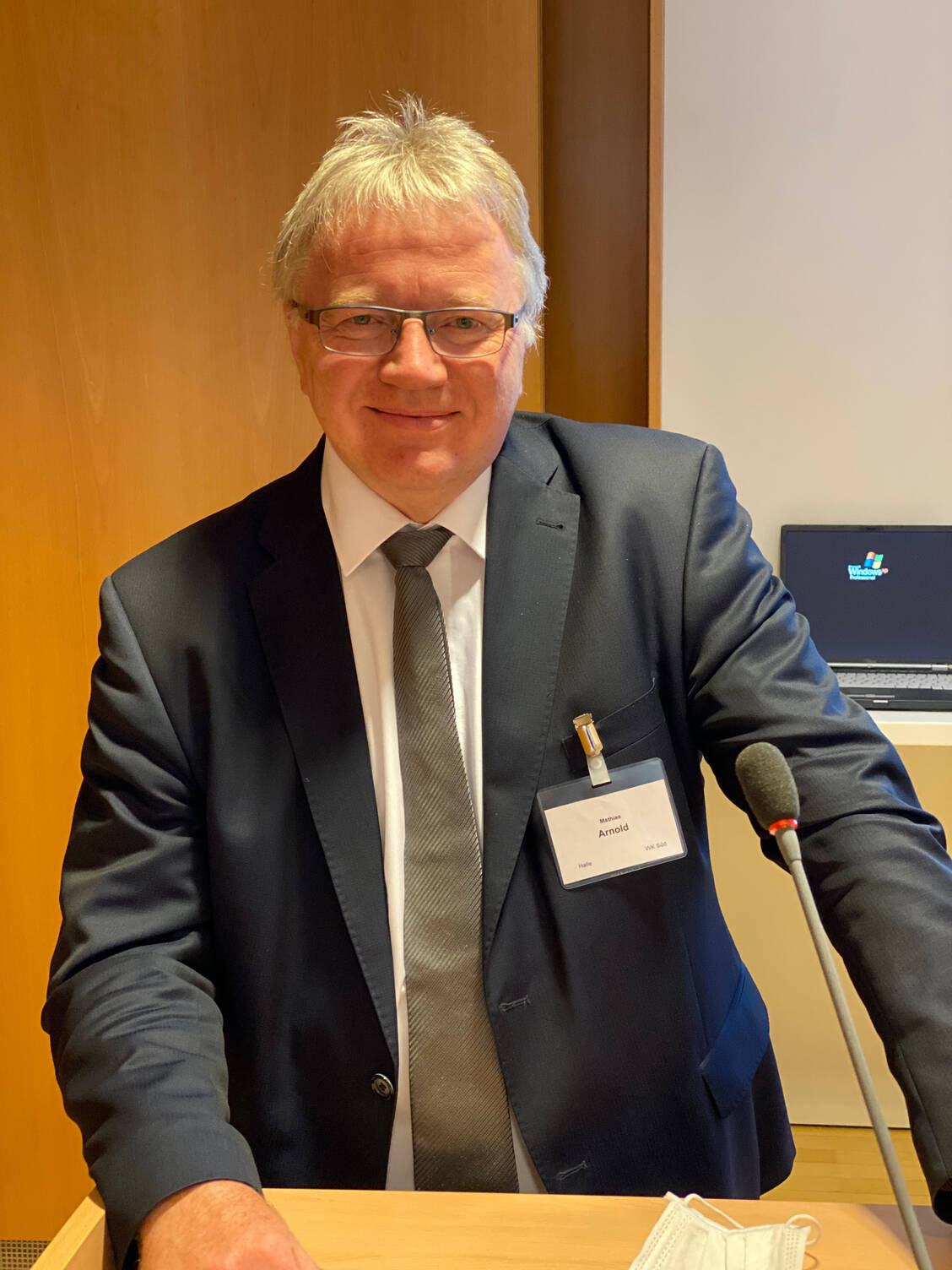 Mathias Arnold, Vorsitzender des LAV Sachsen-Anhalt und Vizepräsident der ABDA, äußerte sich unter anderem zum E-Rezept. / Foto: AK Sachsen-Anhalt/K. Pohl