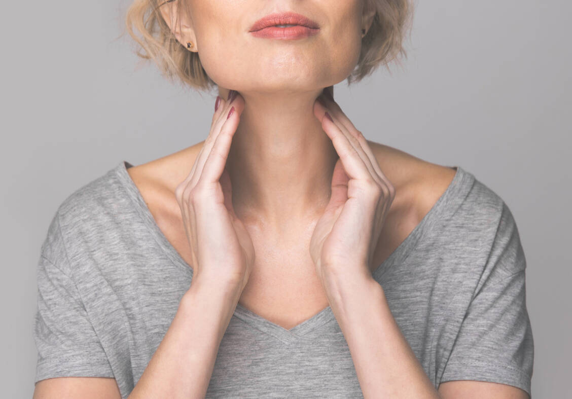 Erstes Anzeichen eines follikulären Lymphoms sind häufig vergrößerte Lymphknoten. / Foto: Adobe Stock/ burdun