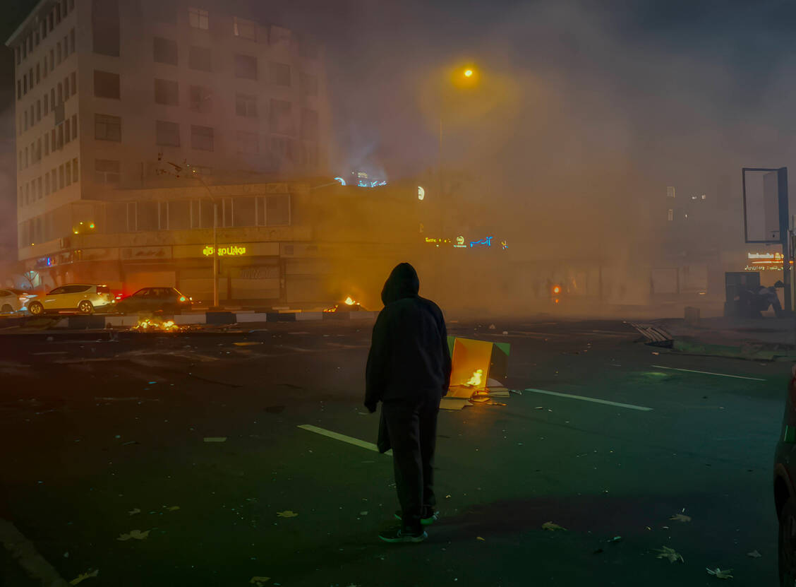 Proteste in Teheran (Aufnahme vom 8. Januar 2026). / © Imago/Abacapress