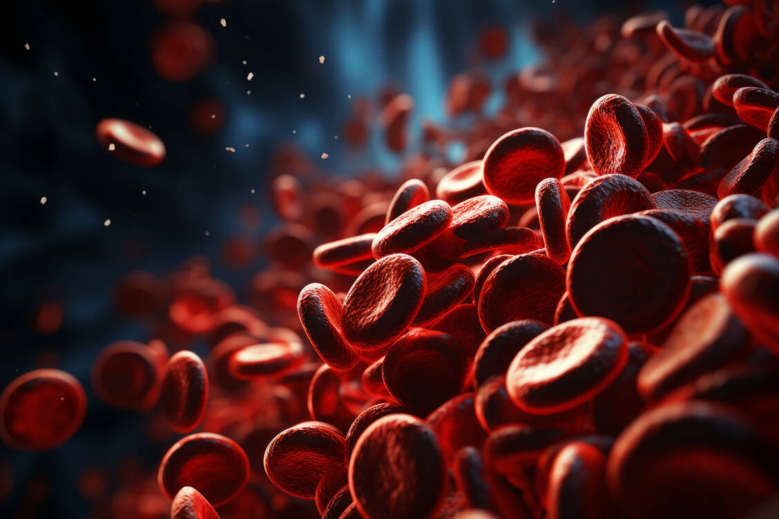 Bei der paroxysmalen nächtlichen Hämoglobinurie verändert sich im Laufe des Lebens ein Gen bei einer oder mehreren blutbildenden Stammzellen. Durch die Mutation geht eine wichtige Schutzstruktur auf der Zellenoberfläche der Erythrozyten verloren und sie werden vom Komplementsystem angegriffen.  / Foto: Adobe Stock/Yuliia