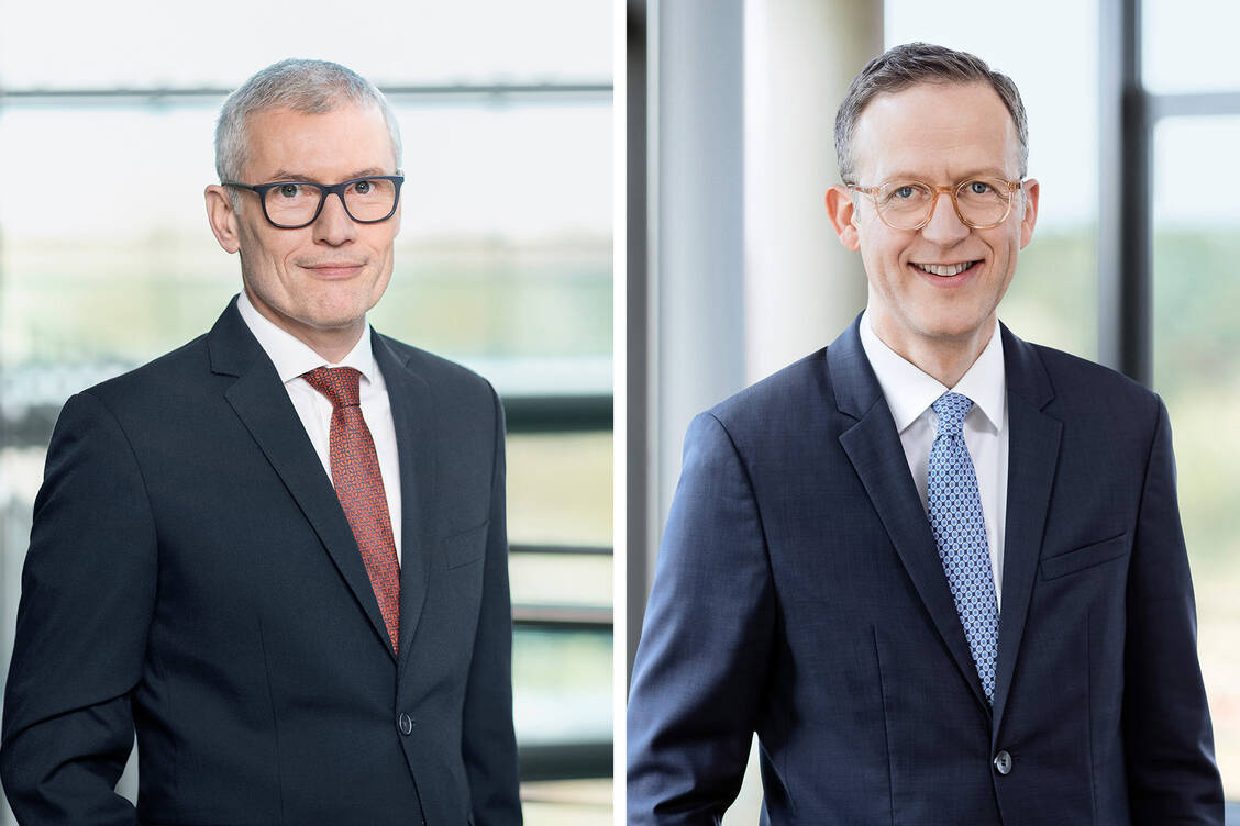 Heiko Drews (links) und Christian Wiermann. / Foto: Apobank/John M. John