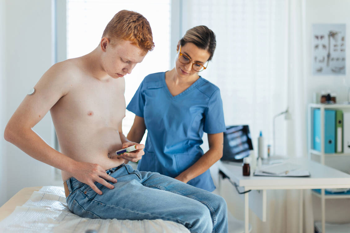 Beim Typ-1-Diabetes kommt es zu einer autoimmunen Zerstörung der Betazellen des Pankreas, was eine Insulintherapie erforderlich macht. / Foto: Adobe Sock/Halfpoint