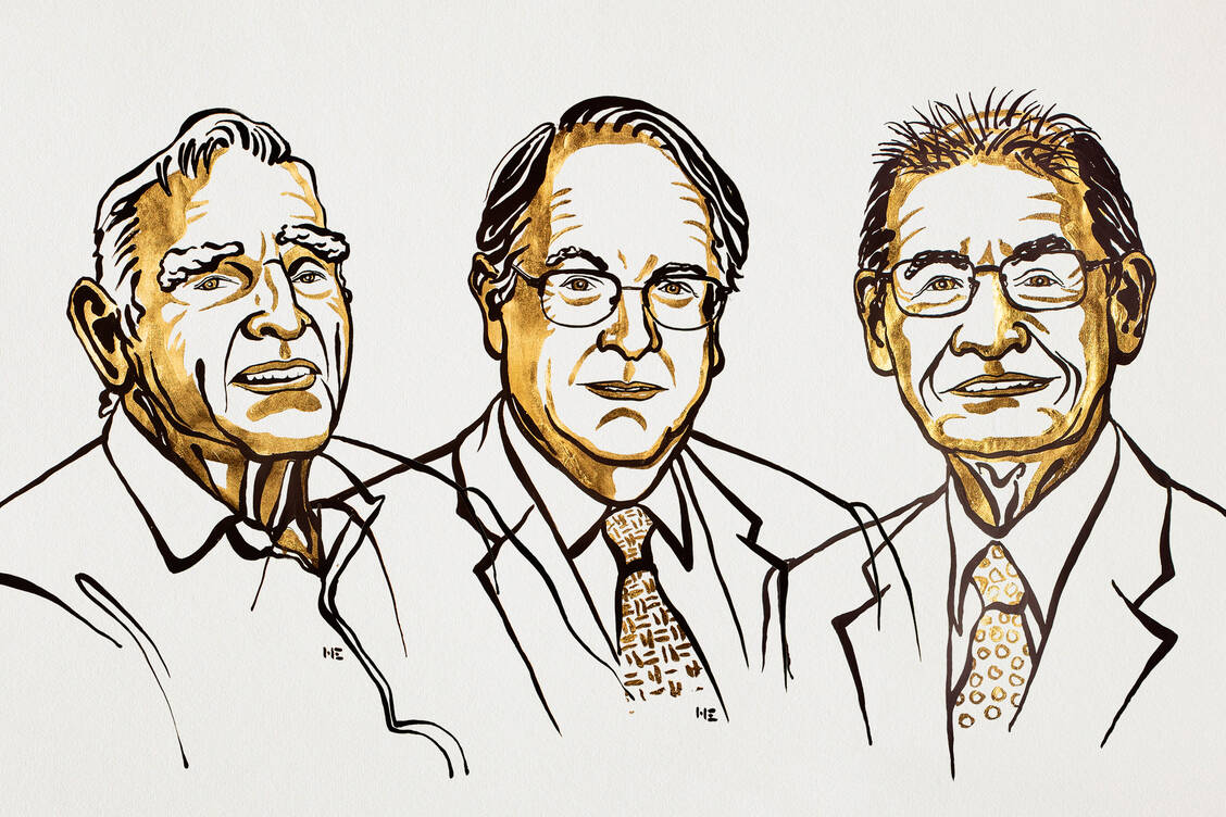 Die Chemie-Nobelpreisträger 2019: John B. Goodenough, M. Stanley Whittingham und Akira Yoshino (von links) / Foto: Nobel Media/Niklas Elmehed