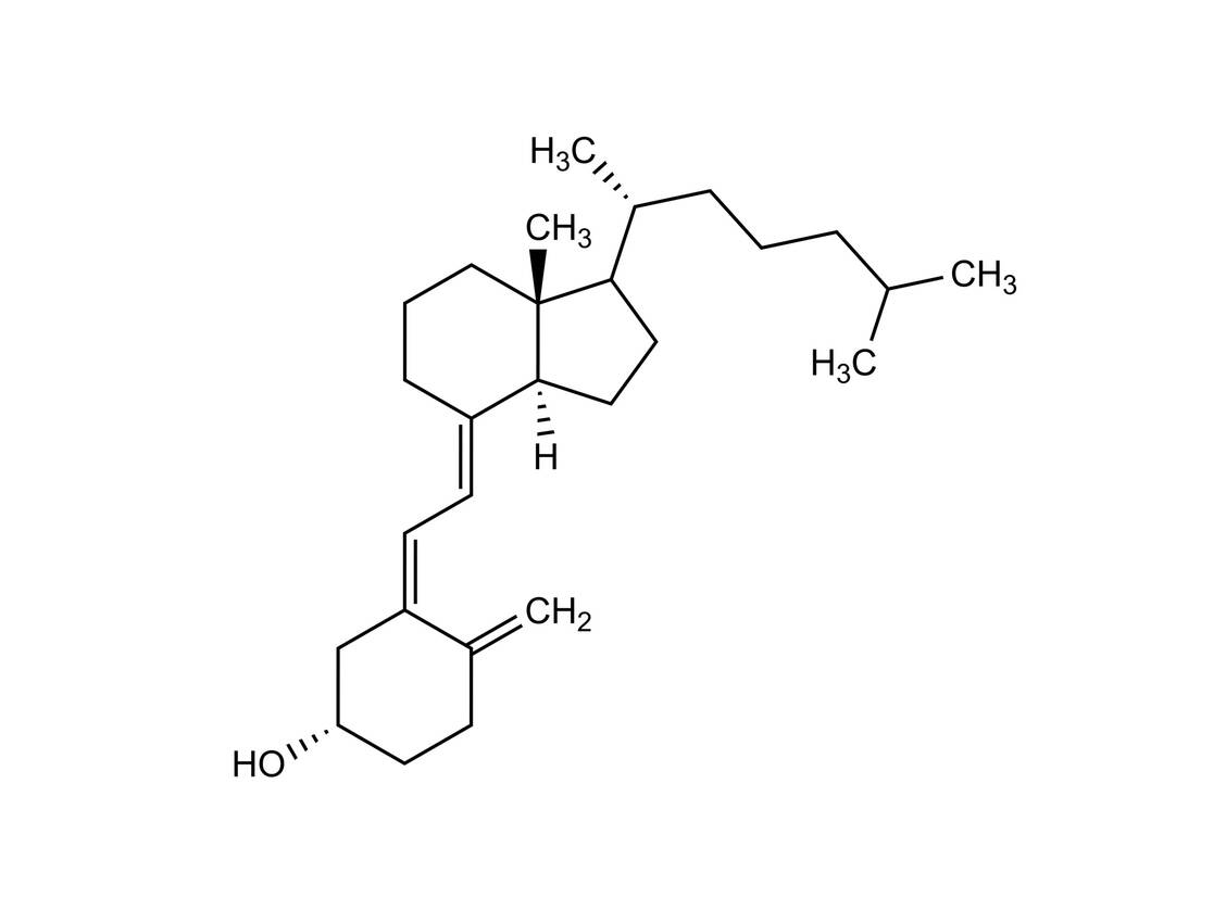 Strukturformel Colecalciferol (Vitamin D3) / Foto: Wurglics