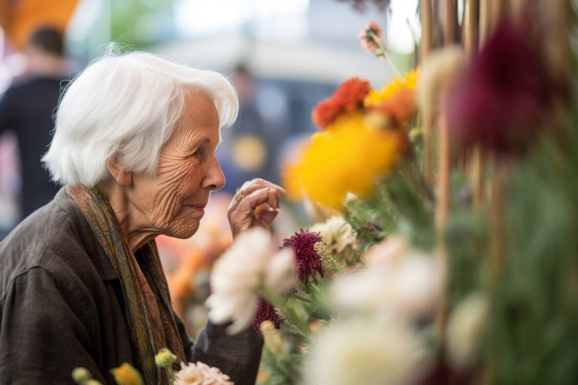 Riechstörungen sind häufig ein Frühzeichen von Parkinson. Betroffene können bestimmte Gerüche nicht mehr erkennen oder unterscheiden. / Foto: Adobe Stock/Markus Schröder