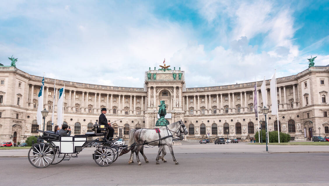 Die Wiener Hofburg zieht viele Touristen an - auch in der Coronavirus-Pandemie. Die Stadt will ihren Kliniken den Rücken frei halten und mit einer neuen Impfaktion zumindest die Zahl der Grippekranken reduzieren.  / Foto: Adobe Stock/ LALSSTOCK