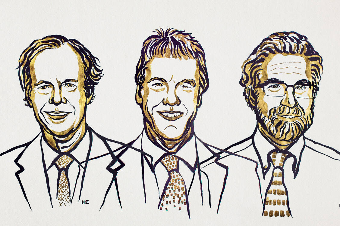 Die frisch gekürten Medizin-Nobelpreisträger 2019: William G. Kaelin Jr, Sir Peter J. Ratcliffe und Gregg L. Semenza (von links) / Foto: Nobel Media/Niklas Elmehed