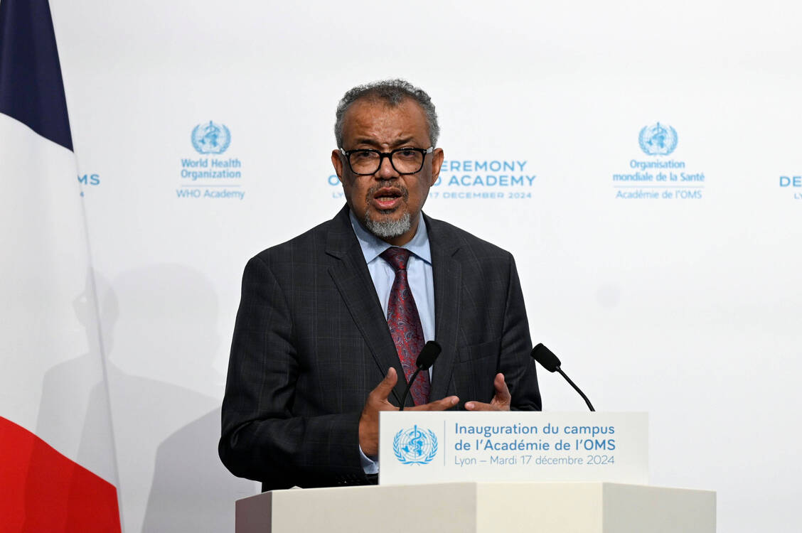 Die USA hätten auch die Verantwortung, dafür zu sorgen, dass ihre direkte Finanzhilfe geordnet und human entzogen wird, damit Länder alternative Finanzierungsquellen finden können, so WHO-Chef Tedros Adhanom Ghebreyesus .  / © IMAGO/MAXPPP
