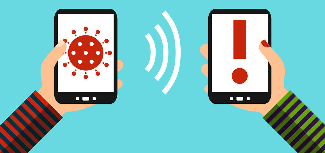 Mithilfe einer Bluetooth-Funktion der neuen Warn-Apps soll die Coronavirus-Pandemie eingedämmt werden. / Foto: Adobe Stock/kebox