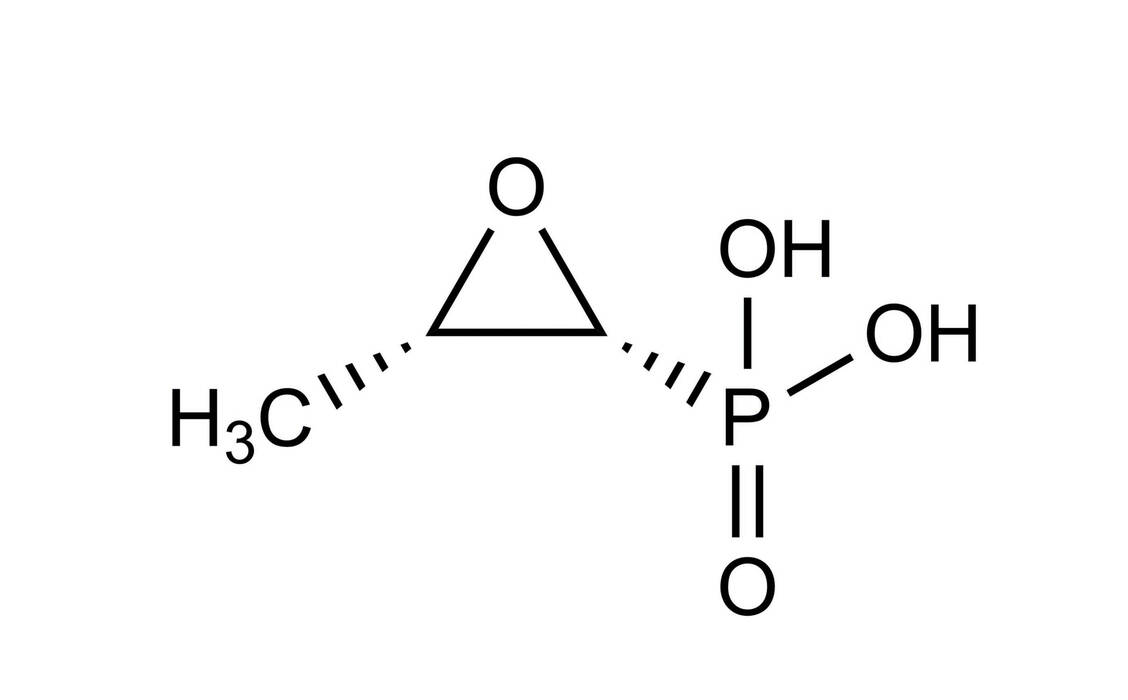 Strukturformel Fosfomycin / Foto: Wurglics