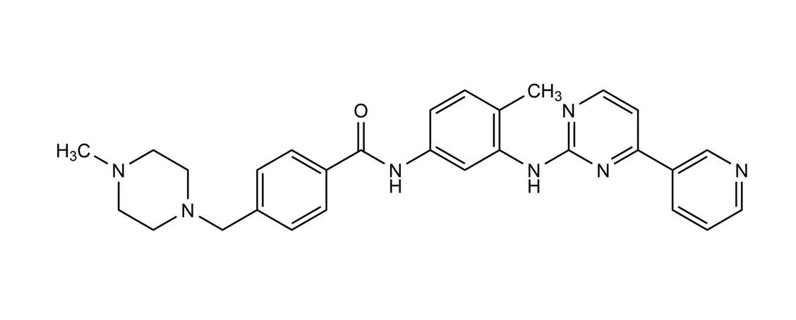 Strukturformel Imatinib / © Wurglics