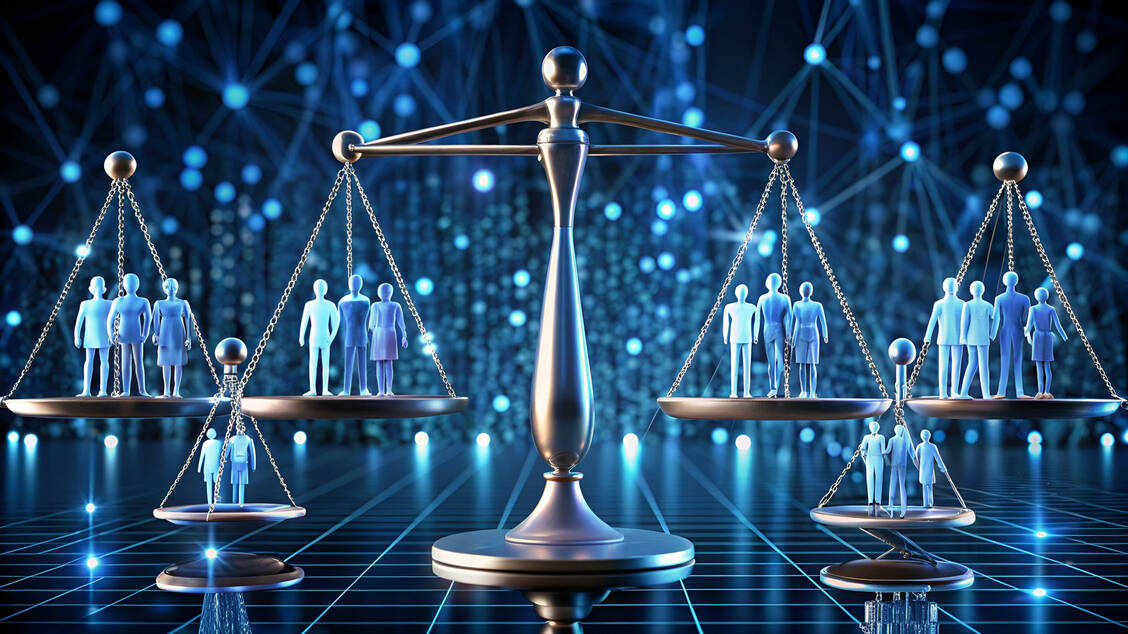 Die KI trifft Entscheidungen – und die Gesellschaft muss mit den sozialen Konsequenzen leben. / © Adobe Stock/Alon, generiert mit KI