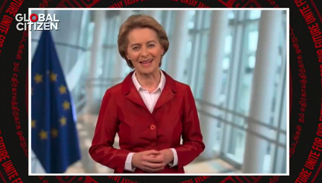 EU-Kommissionschefin Ursula von der Leyen hat gemeinsam mit der Nichregierungsorganisation (NGO) Global Citizen zur zweiten globalen Geberkonferenz geladen.   / Foto: Screenshot/PZ