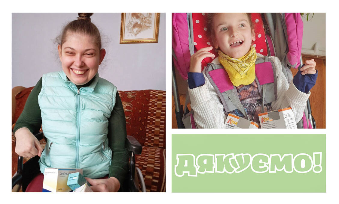 Ein herzliches Dankeschön aus dem Dzherelo Rehabilitationszentrum in Lviv / Foto: Dzherelo Centre/Apotheker Helfen