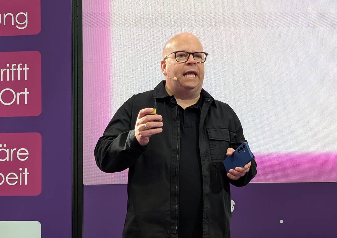 Hauke Kalz sprach auf der Expopharm über die Zukunft der Apotheken. / © PZ/Brockfeld