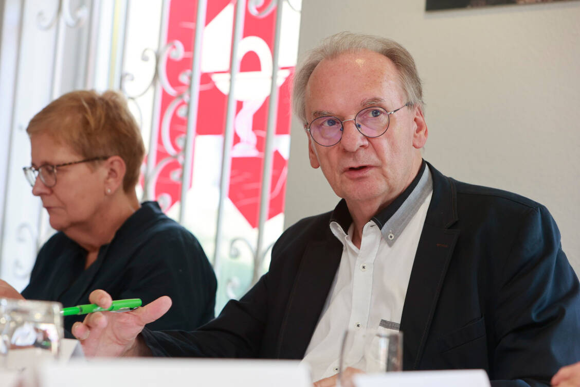 Im Gespräch mit Vertretern von Kammern und Verband sowie dem Landessozialministerium Sachsen-Anhalt wurden die zentralen Probleme der Branche besprochen. / Foto: Staatskanzlei Sachsen-Anhalt/Matthias Bein