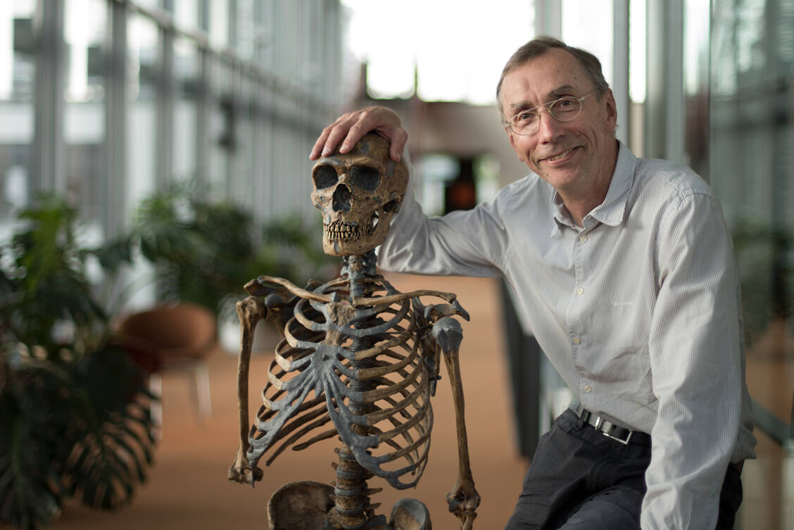 Der Paläogenetiker Svante Pääbo forscht am Max-Planck-Institut für evolutionäre Anthropologie in Leipzig. / Foto: Karsten Möbius/Nobel Komitee
