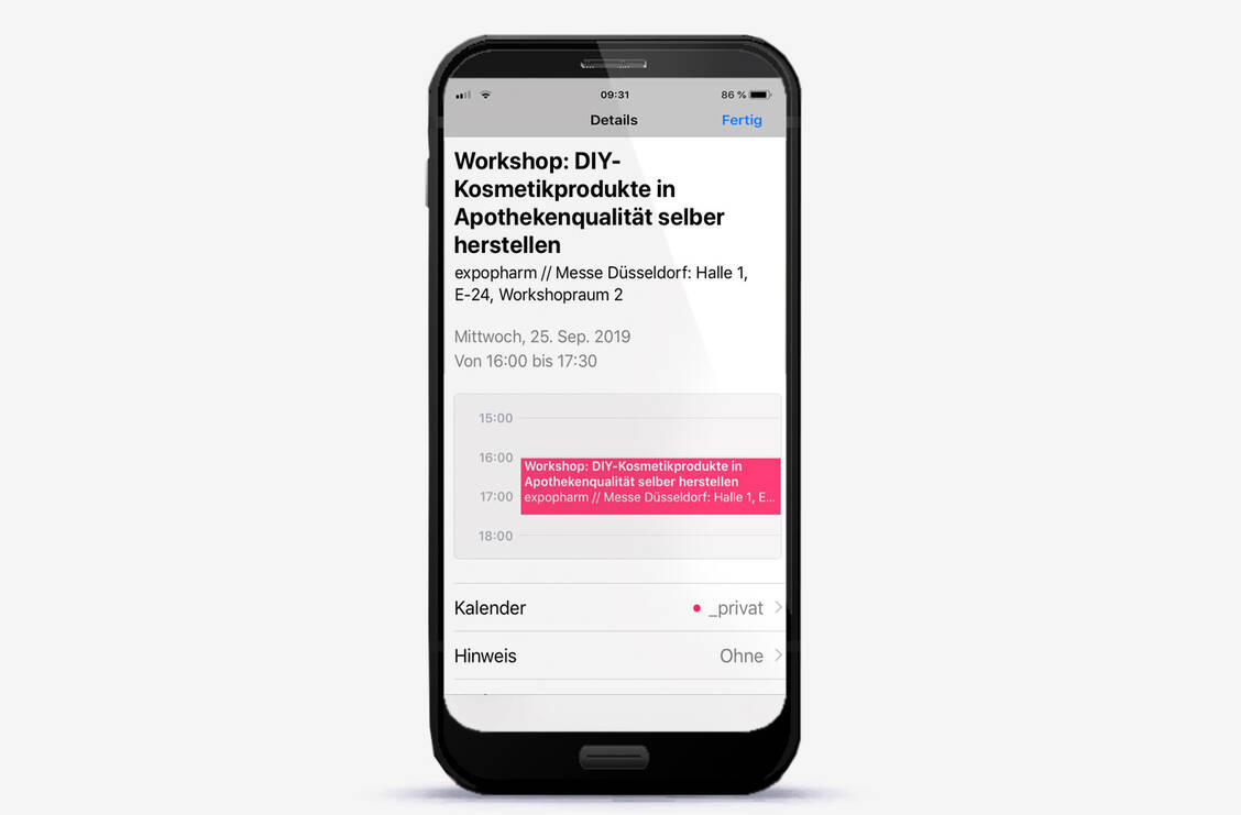 Der Expopharm-Besuch in diesem Jahr will vorbereitet sein. Denn aus mehr als 250 Veranstaltungen lässt sich das eigene Expopharm-Programm zusammenstellen und in den eigenen Kalender übernehmen. / Foto: PZ Grafik