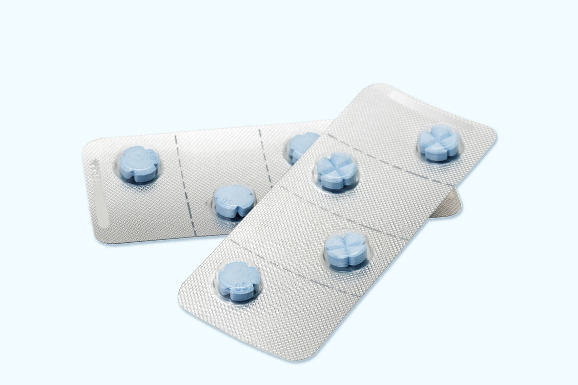Es lag ein Antrag vor, vier Tabletten Sildenafil à 50 mg pro Packung für die Selbstmedikation freizugeben. / Foto: Getty Images/clubfoto