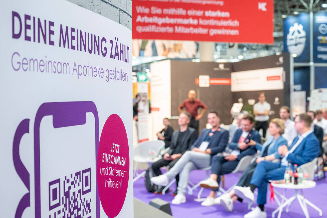 Beim neuen Gründungspreis können die Zuschauer mit abstimmen. / Foto: Expopharm/Zweilux/Uwe Weiser