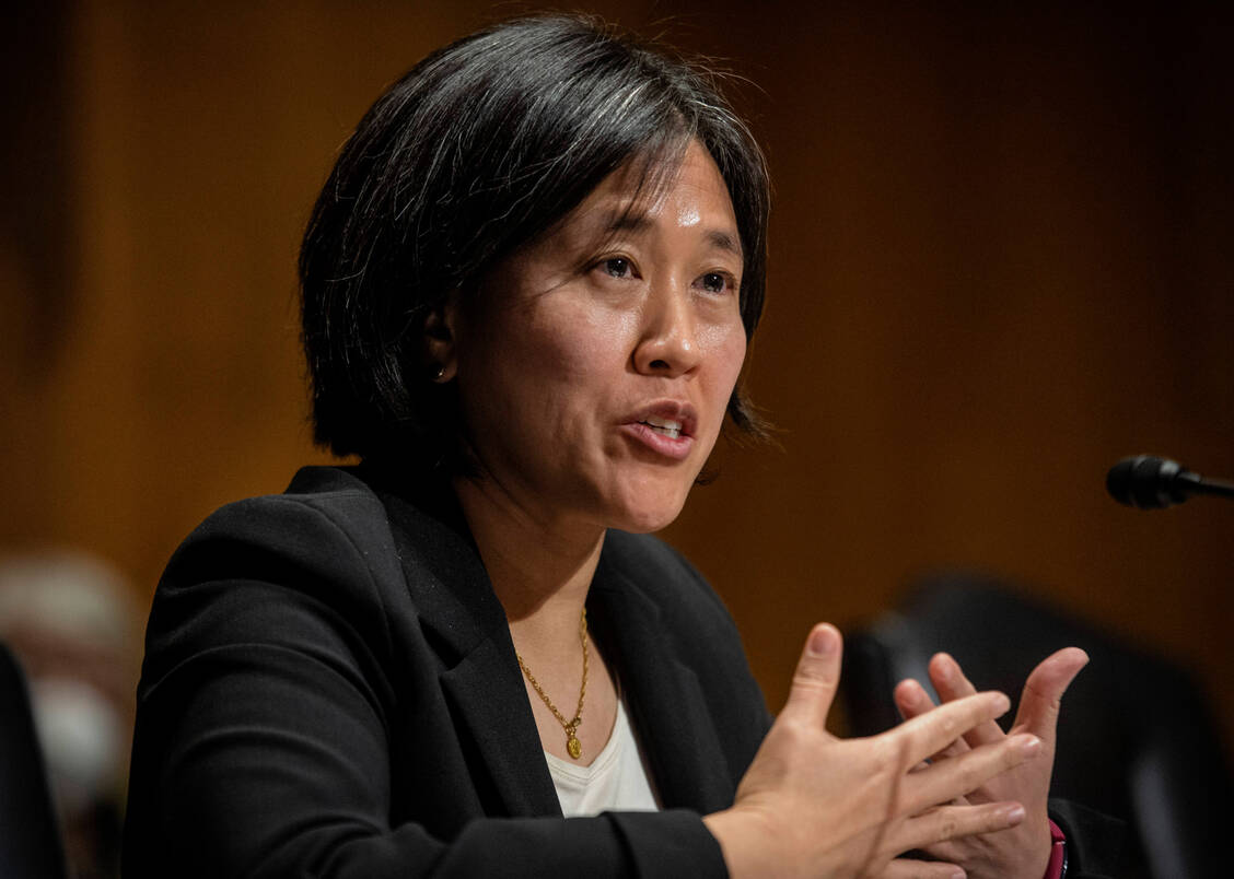 Die US-Handelsbeauftragte Katherine Tai fordert eine Aussetzung von Patenten für Coronavirus-Impfstoffe. / Foto: Imago Images/MediaPunch