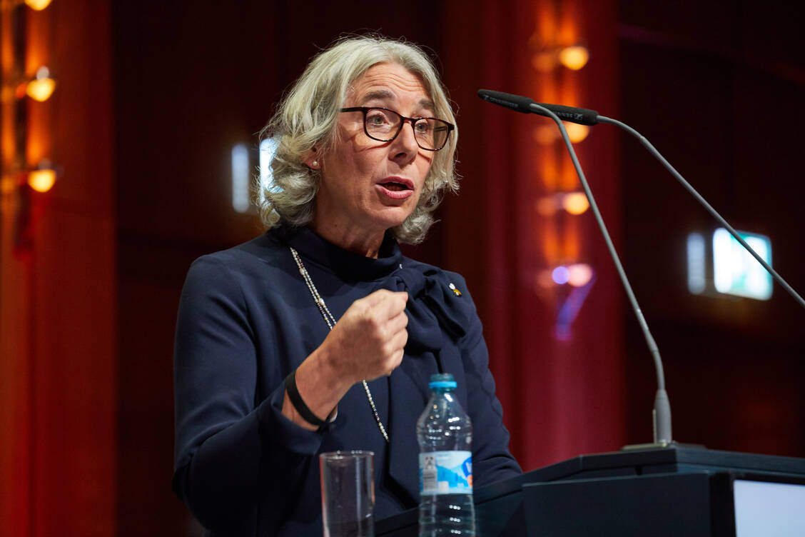 ABDA-Präsidentin Gabriele Regina Overwiening hat kein Verständnis für die Äußerungen von Bundesärztekammer-Präsident Klaus Reinhardt. / Foto: ABDA/Erik Hinz
